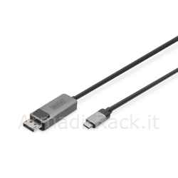 Cavo adattatore bidirezionale da usb tipo c a displayport mt 1