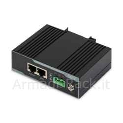 iniettore industriale professionale poe+ 802.3 af/at gigabit