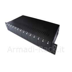 Chassis 19" per 14 media converter alimentato digitus