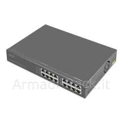 Iniettore gigabit ethernet poe+ a 8 porte, 802.3bt, 250 w