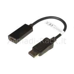 Adattatore displayport 1.2 maschio - hdmi 1.4 femmina contatti dorati 4k@30hz cm 20