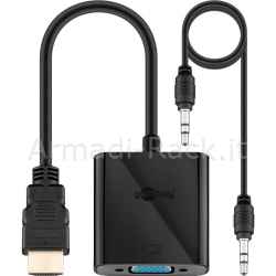 Adattatore hdmi maschio - vga femmina con audio